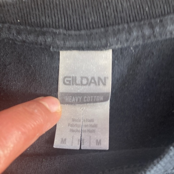 Gildan EUC Medium Black Marilyn Monroe Gangster T Shirt - Picture 3 of 7